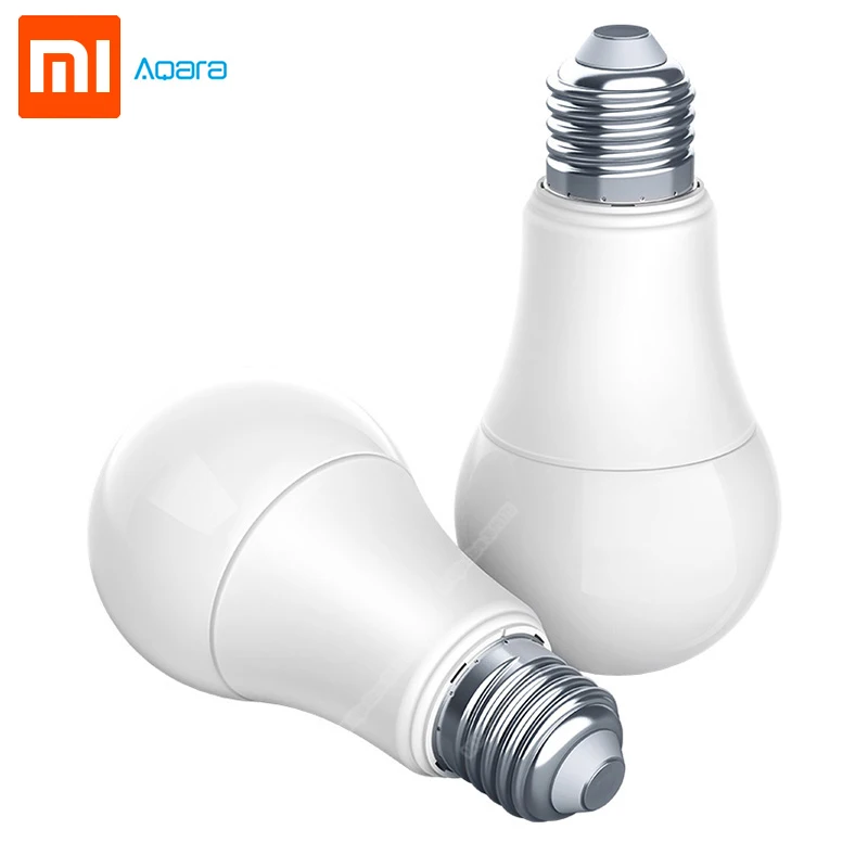 

Xiaomi Aqara 9W E27 2700K-6500K 806lum Smart White Color LED Bulb Light Work with Home Kit and MI Home App Smart Lamp