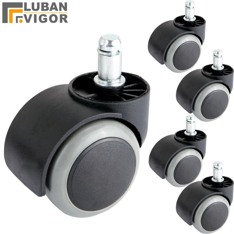 DINGGUANGHE-CUP Plate Casters 2 Inch Quiet Caster Nylon Wheels for Computer Chair Boss Chair Caster Buckle Type Plug Type Installation Furniture Caster Multiple Use DINGGUANGHE-CUP Plate Casters 2 Inch Quiet Caster Nylon Wheels for Computer Chair Boss Chair Caster Buckle Type Plug Type Installation Furniture Caster Multiple Use