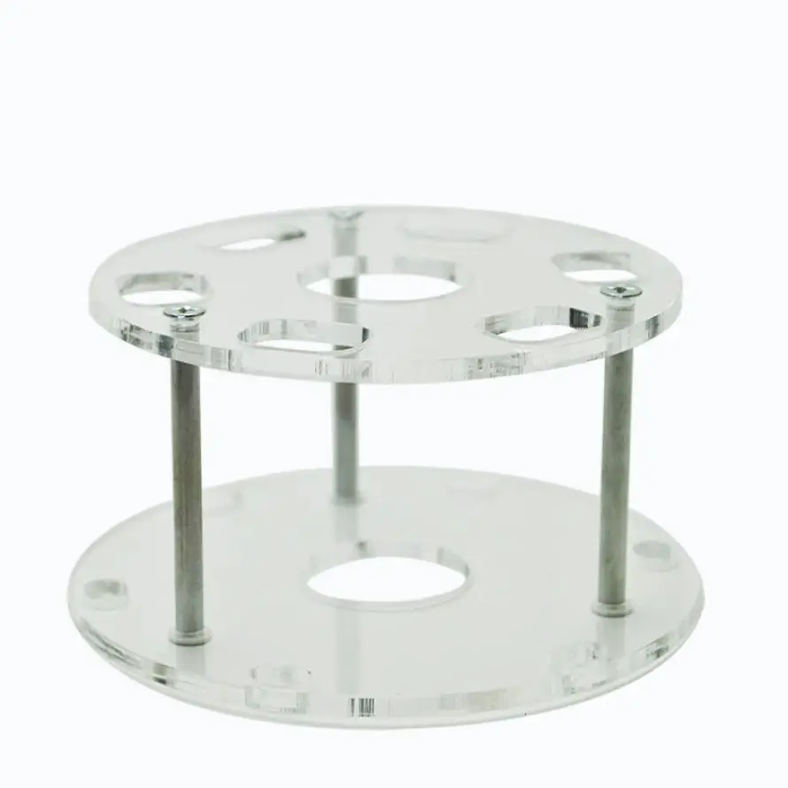 

New Top Fashion 6 Hole Oval Makeup Brush Holder Drying Rack Organizer Cosmetic Shelf Tool sturdy clear acrylic Hot