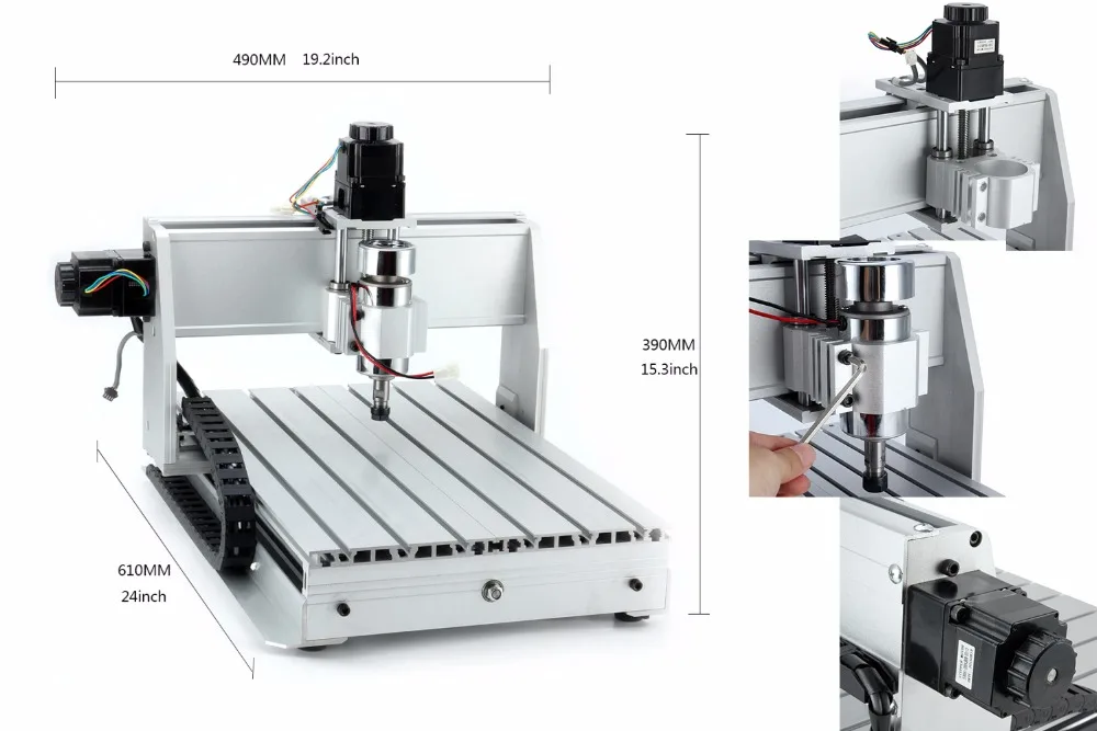 CNC 3040 3 осевой фрезерный гравировальный станок 300 Вт/800 Вт/кВт USB mach3 деревянный фрезерный станок шариковый винт USB DIY сверлильный гравировальный станок