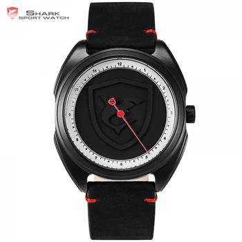 

Fashion Collared Carpet Shark Sport Watch Simple One Hour Hand Design Quartz Men Wristwatch Relogio Masculino Clock / SH574
