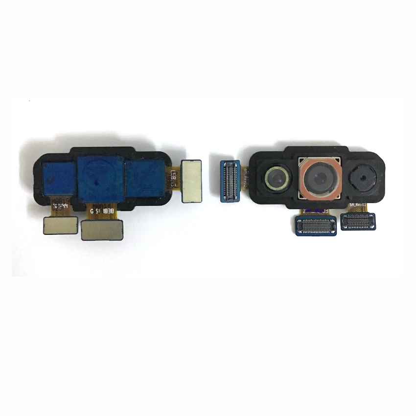 Задняя камера Модуль фронтальной камеры для samsung Galaxy A7 A750 большой и маленький Модуль камеры гибкий кабель