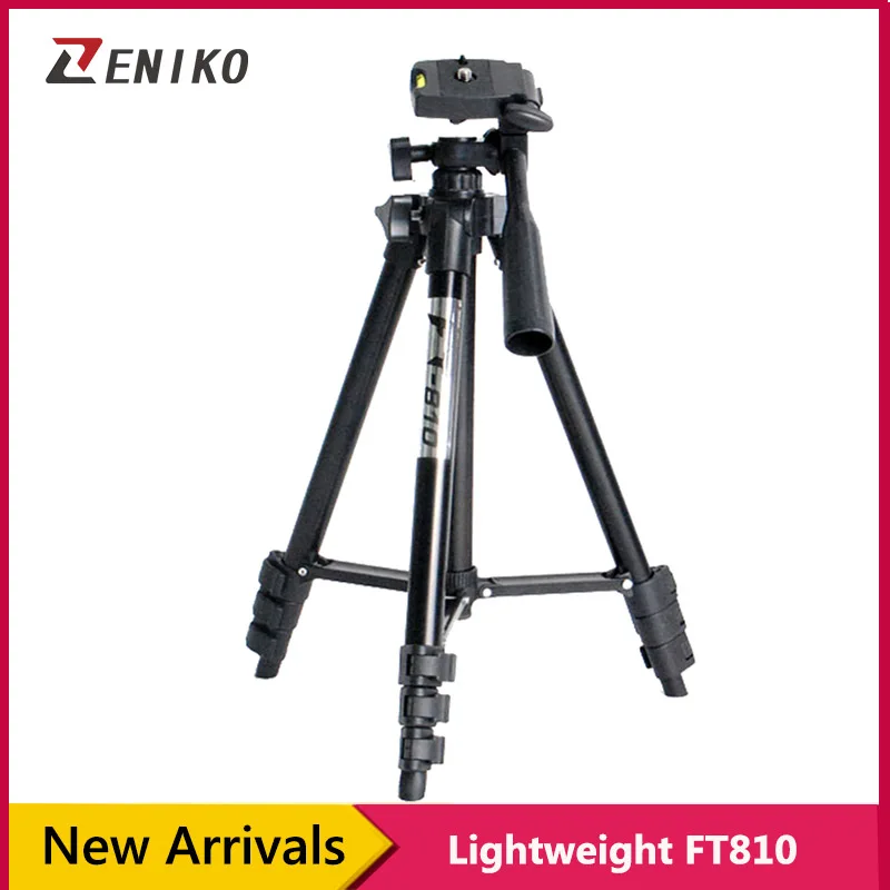 Black FT 810 Aluminum Extendable Tripod Monopod for Digital Camera