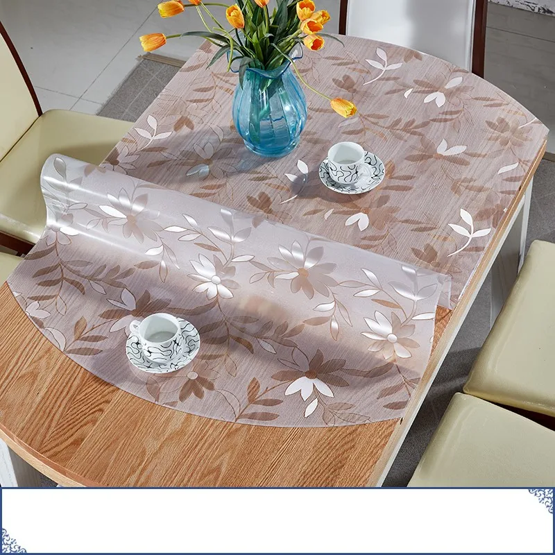 Soft mat table cloth Transparency PVC TableCloth Waterproof Oilcloth Dining kitchen table mats home textile soft glass placemats Soft mat table cloth Transparency PVC TableCloth Waterproof Oilcloth Dining kitchen table mats home textile soft glass placemats