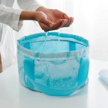 12L умывальная раковина Сверхлегкая портативная наружная нейлоновая Складная моющаяся сумка для ног для ванны для кемпинга Туристическое оборудование наборы