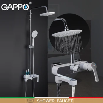 GAPPO shower faucets bathroom shower faucet bath shower set mixer bathroom waterfall rain shower panel bath mixer frap digital bathroom shower mixer with display bath shower faucet system set wall mount mixer digital display shower panel