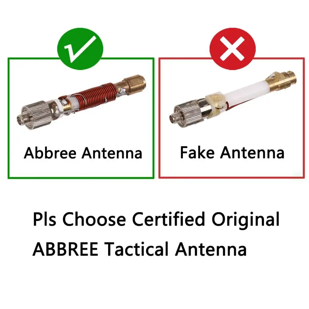ABBREE TNC разъем VHF UHF Двухдиапазонная Складная тактическая антенна для Kenwood TK 378 Harris
