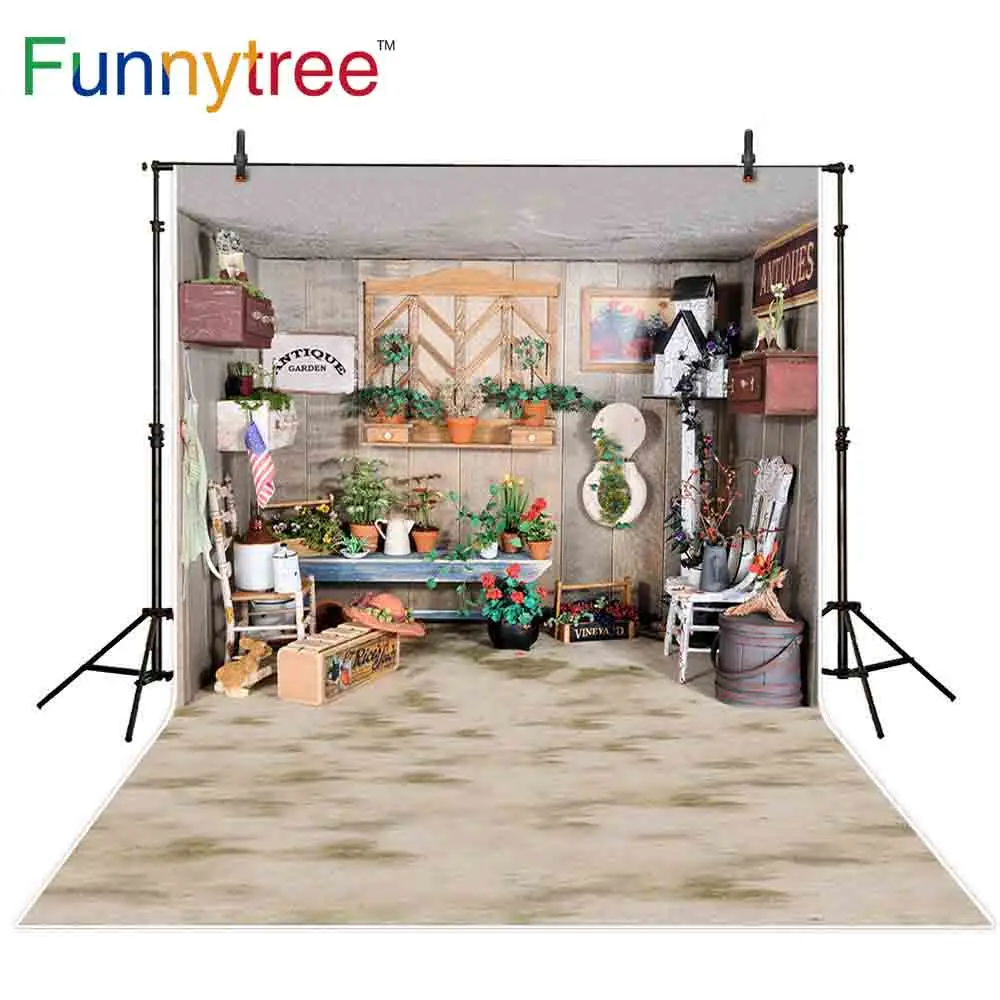 Фотофон Funnytree с деревянным интерьером Декорации для дома фотостудия фон