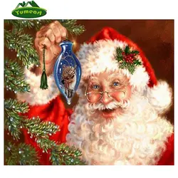 Новинка 2015 DIY 3D алмазов картина Рождественский подарок Стразы мозаика DMC Вышивка крестом Комплект Алмазный Вышивка Санта Мультфильмы серии