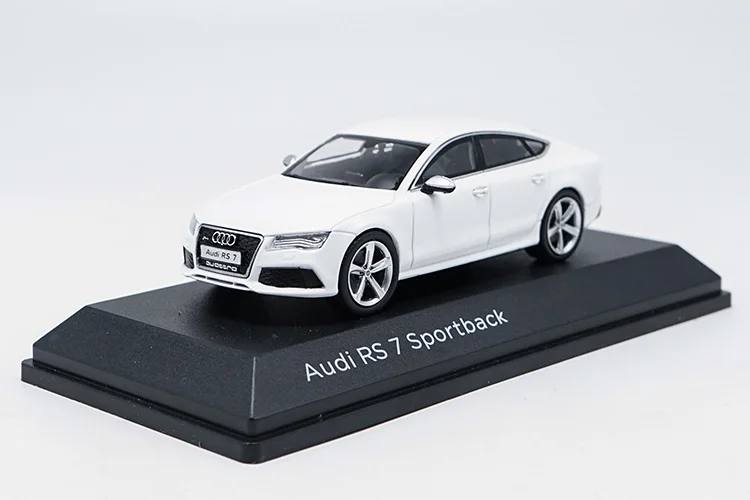 1:43 литья под давлением модель для Audi RS7 белый Sportback сплав игрушка автомобиль миниатюрная коллекция подарки