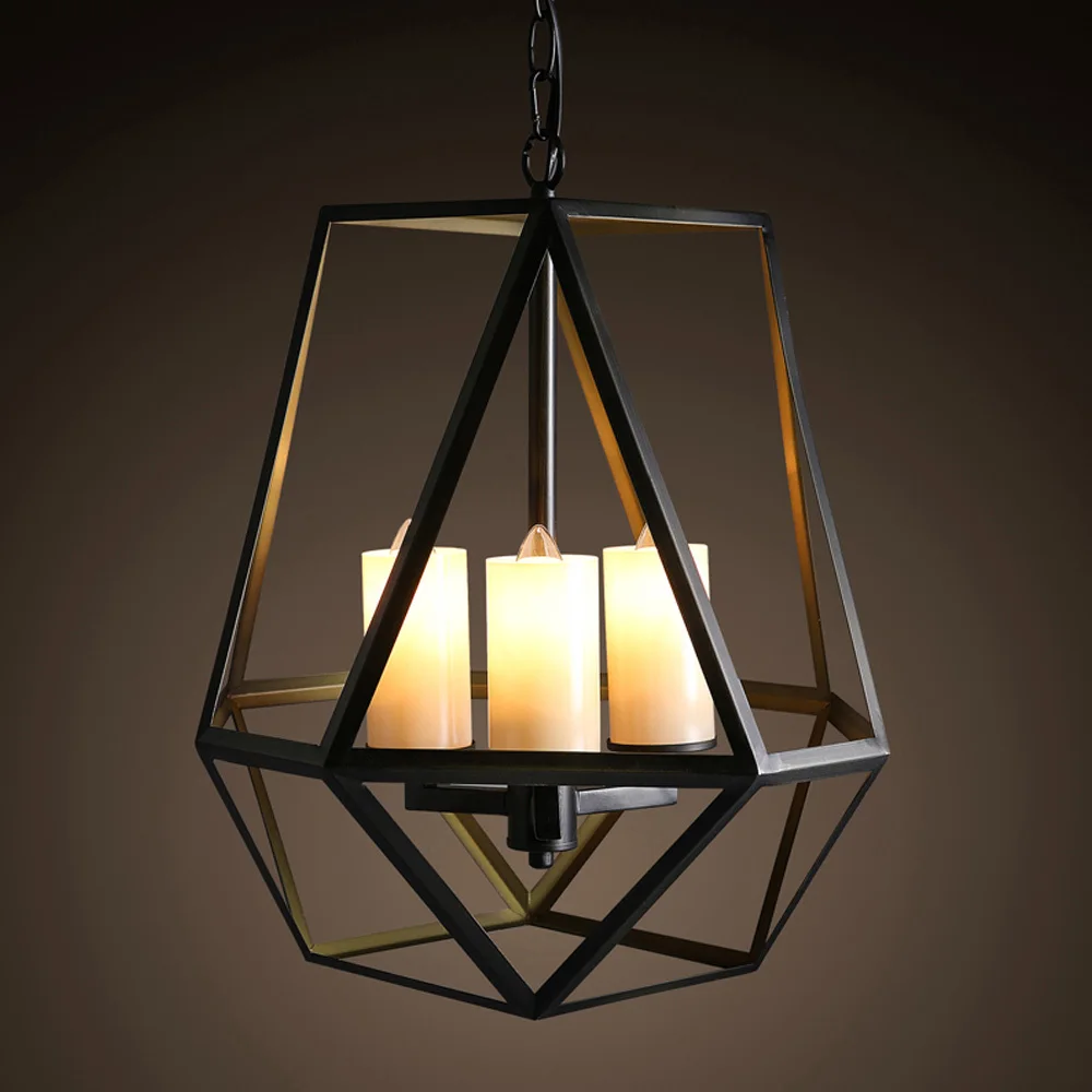 Vintage 3 Lights Loft Iron Art Candle Style Pendant Lights Indoor ... Vintage 3 Lights Loft Iron Art Candle Style Pendant Lights Indoor ...