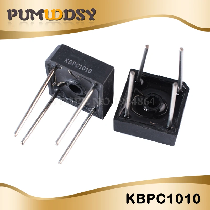 

5PCS KBPC1010 10A 1000V DIP diode bridge rectifier new and original IC