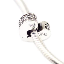 DIY Подходит для Pandora шармы браслеты сверкающие дуги любви клип бусины стерлингового серебра 925-ювелирные изделия