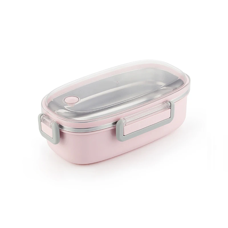TUUTH Cute Lunch Box Stainless Steel Dinnerware Food Storage Container Children Kids School Office Portable Bento Box B7