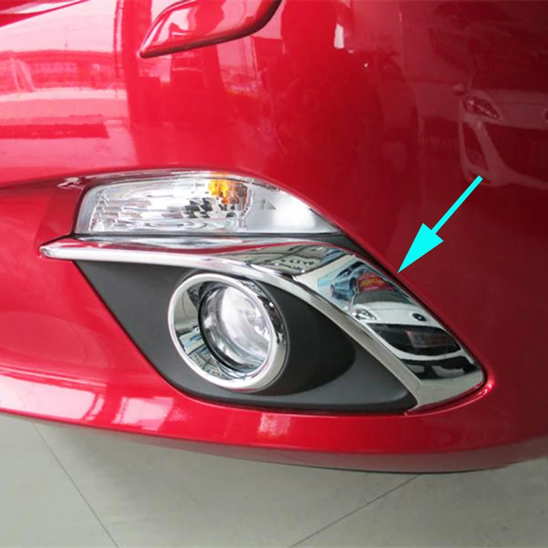 Для Mazda 3 Axela BM 2014 2015 2016 седан хромированный противотуманный светильник лампа