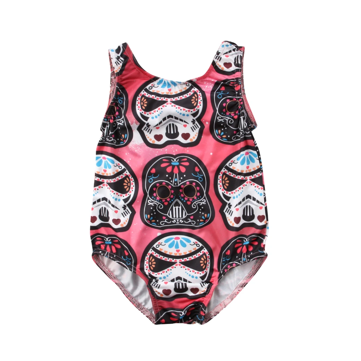 

Cute Newborn Baby Boys Girls Cartoon Print Bodysuit Jumpsuit Sleeveless Back Bowknot Summer Bodysuits Outfit Clothes