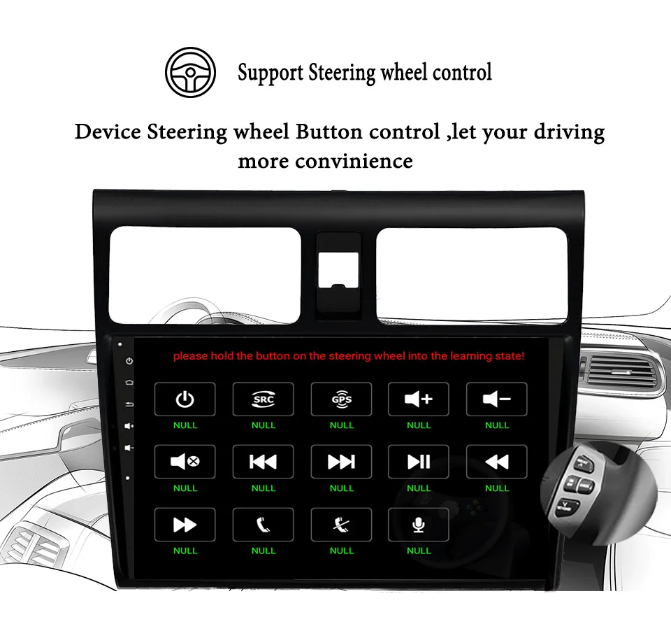 Cheap 10.1" Car radio for Suzuki Swift 2005-2017 Octa core Android 9.1 Car dvd GPS player Stereo wifi BT RDS Head Unit 1