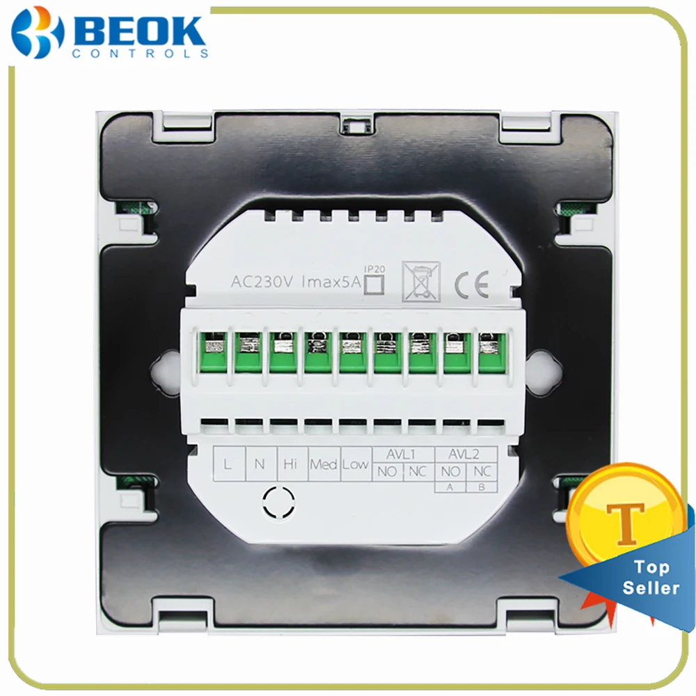 Beok 2 Шт. TDS21 AC Цифровое Программирование Кондиционер Термостат трубы ГРУ
