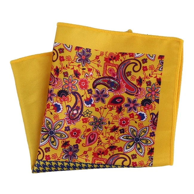 MPK-043pocket square Портной Смит дизайнер Карманный квадратный модный платок Пейсли Цветочный плед Stye Hanky 9 цветов на выбор - Цвет: MPK-043pocket square