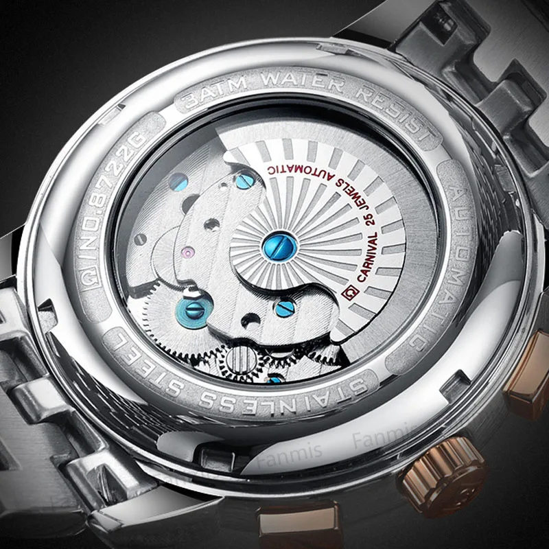 Классический карнавал полые механические часы Для мужчин Tourbillon Day Date