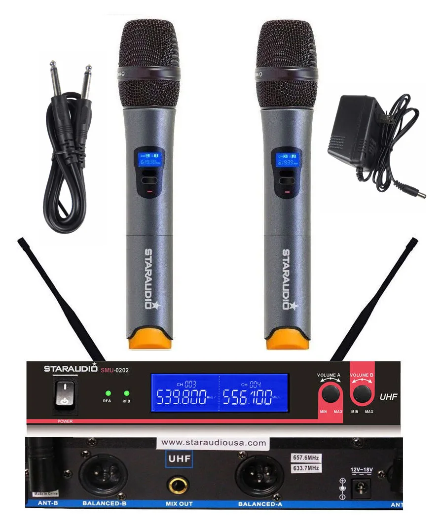 2 channel handheldmicrophone