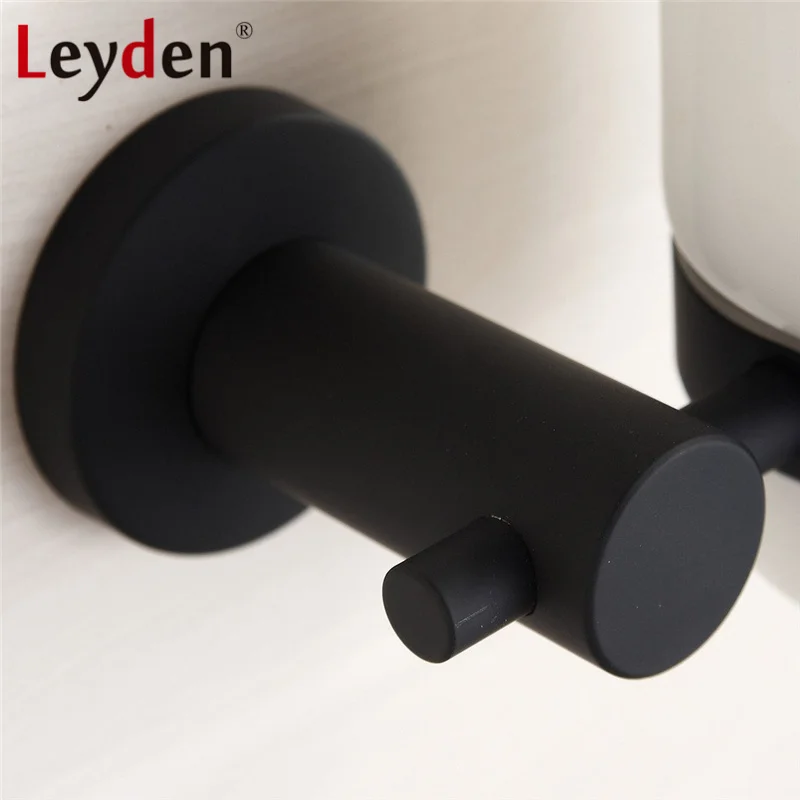 Leyden черный 304 из нержавеющей стали держатель стаканов для зубных щеток настенный подстаканники держатель для чашек аксессуары для ванной комнаты