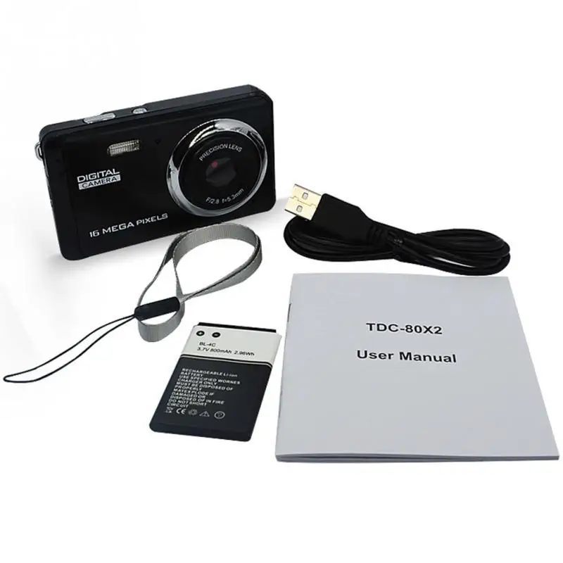 High Quality Ultra-high Pixel TDC-80X2 Outdoor Cameras Waterproof Mini Portable HD Digital Camera For Kids