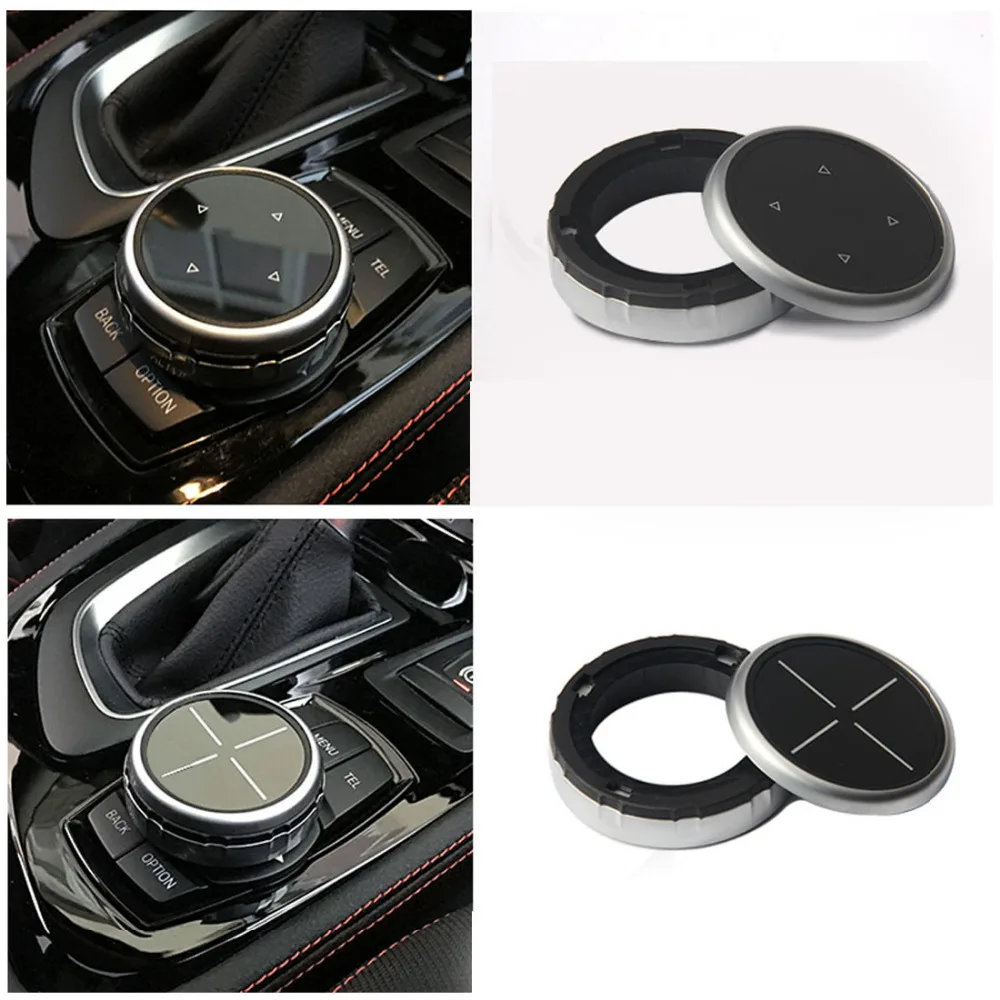 

Dewtreetali New Arrival Car Multimedia Buttons Cover M Emblem Stickers for BMW X1 X3 X5 X6 F30 E90 E92 F10 F18 F11 F07 GT Z4 F15
