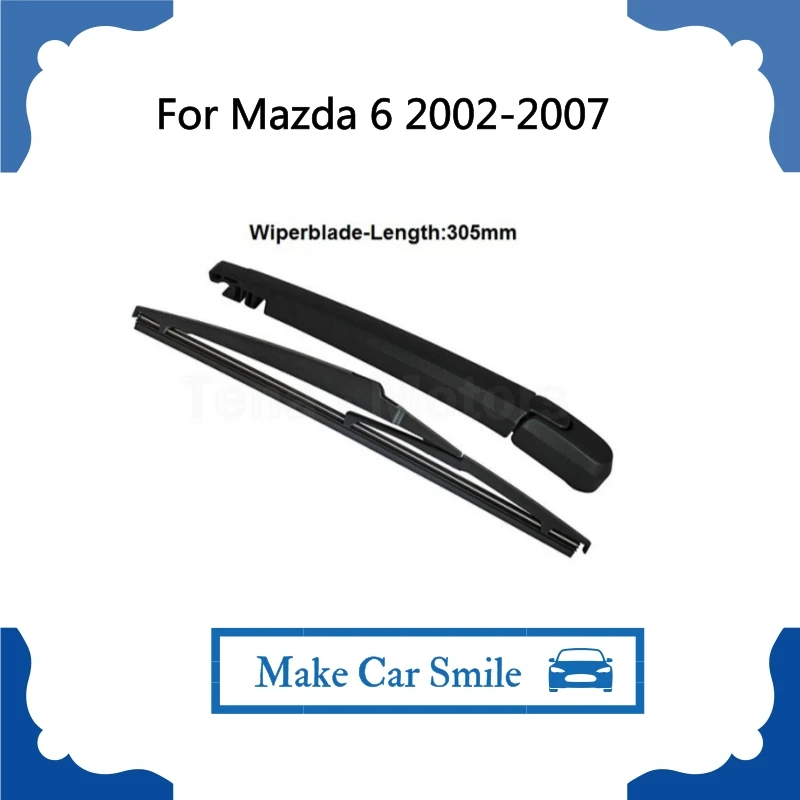 For Mazda 6 Estate 2002 2007 Rear Windshield Window Wiper Arm + Blade