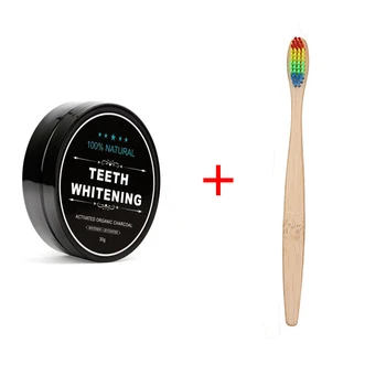

30g Activated Bamboo Charcoal Teeth Whitening Scaling Powder Oral Hygiene Cleaning Tartar Stain Removal Toothbrush Teeth Care