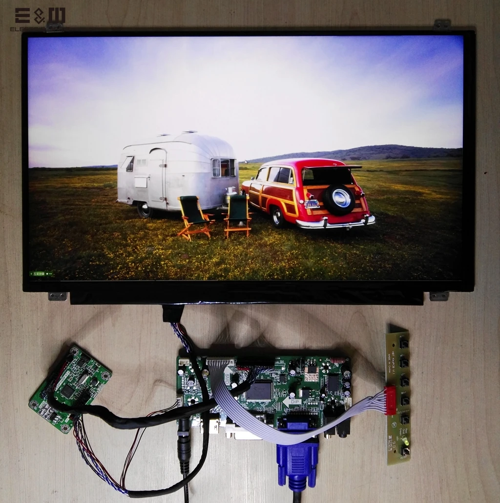 E& M 15,6 дюймов 1920*1080 ips дисплей порт HDMI DVI VGA драйвер ЖК-экран модуль монитор ноутбук