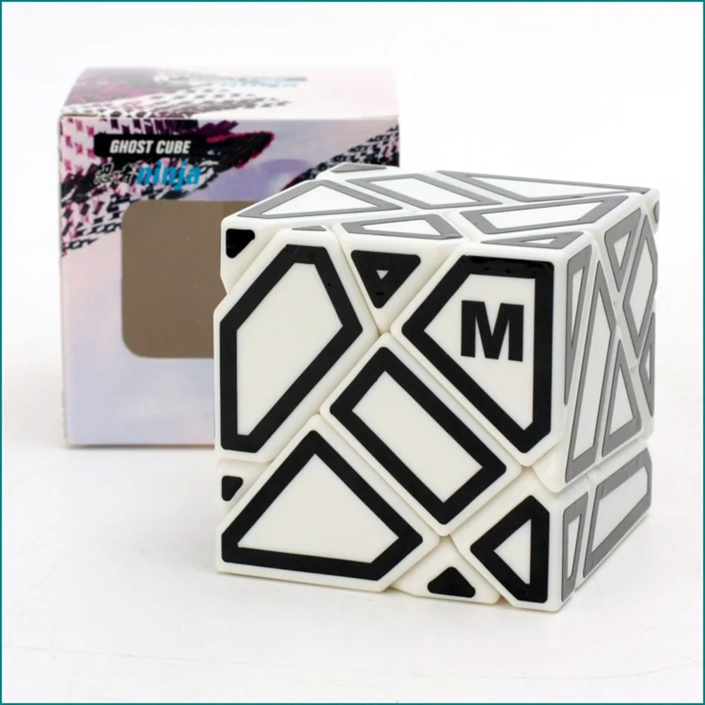 

Ghost Cube Ninja 3x3x3 White Magic Cubes Puzzle Speed Cube Educational Toys Gifts for Kids Children