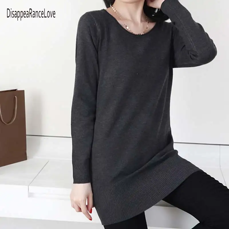 

Sweater Women 2019 Autumn Long Sleeve Plus Size Pullovers Elegant Women Loose Female cashmere Sweater Clothing knitted sweater