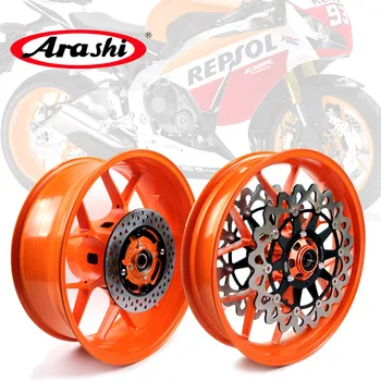شراءArashi Respol الجبهة الخلفية عجلة ريم لهوندا CBR1000RR 2008-2016 الحافات قرص فرامل الدوارات CBR1000 CBR 1000 RR 2008 2009 2010 2016