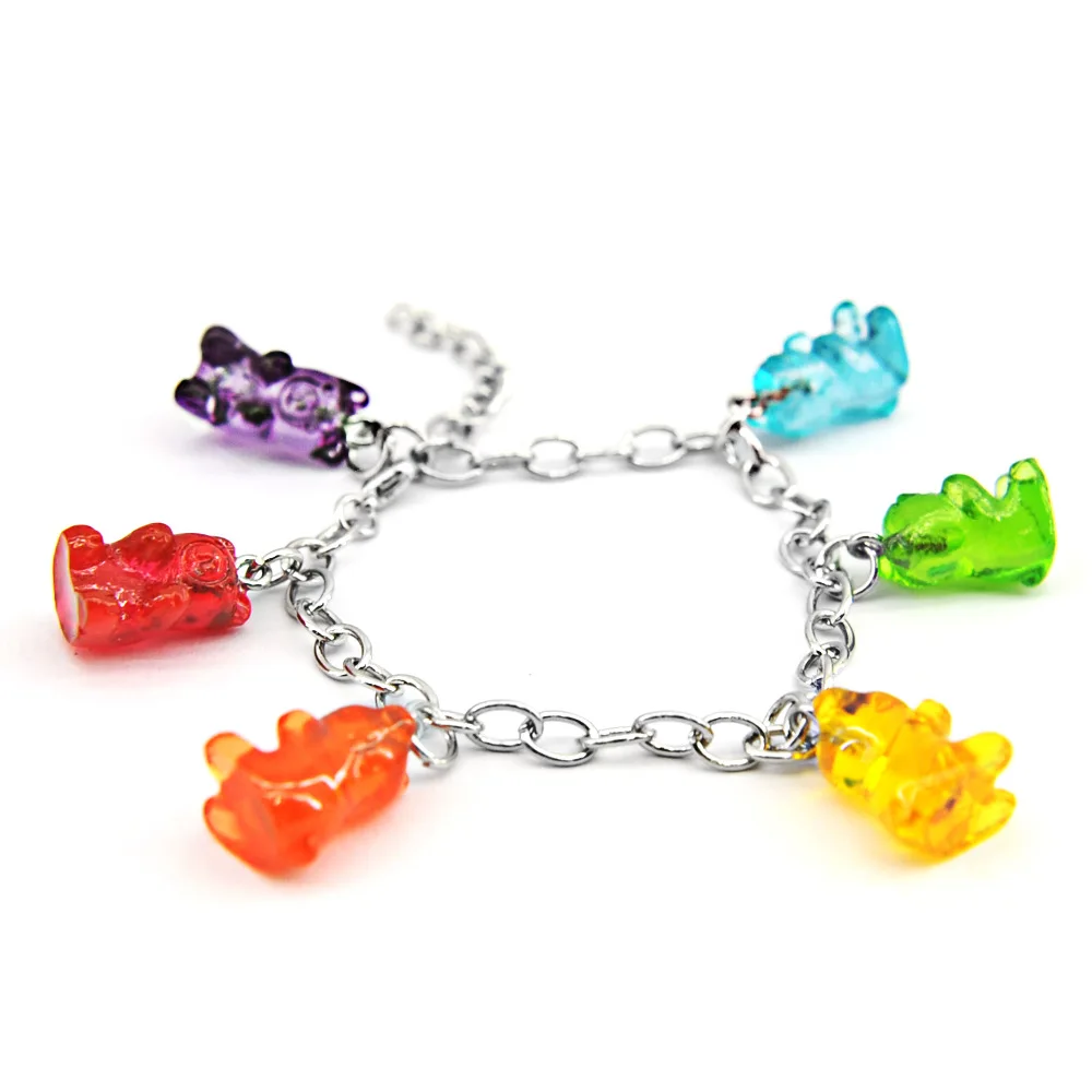 Новое поступление, Милые Браслеты Bff с медвежонком, модный браслет дружбы для девочек, комплект из 2 браслетов BFF