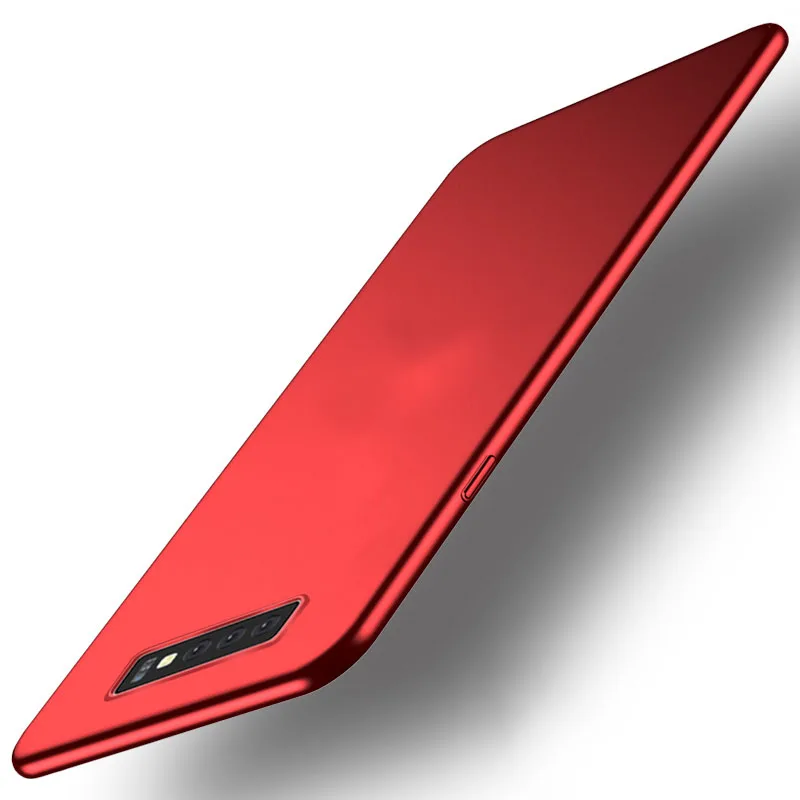 Для samsung s10+ чехол s10e Жесткий PC задняя крышка Встроенная обычная черная Защитная крышка для телефона coque MOFi для galaxy s10 plus чехол s - Цвет: red