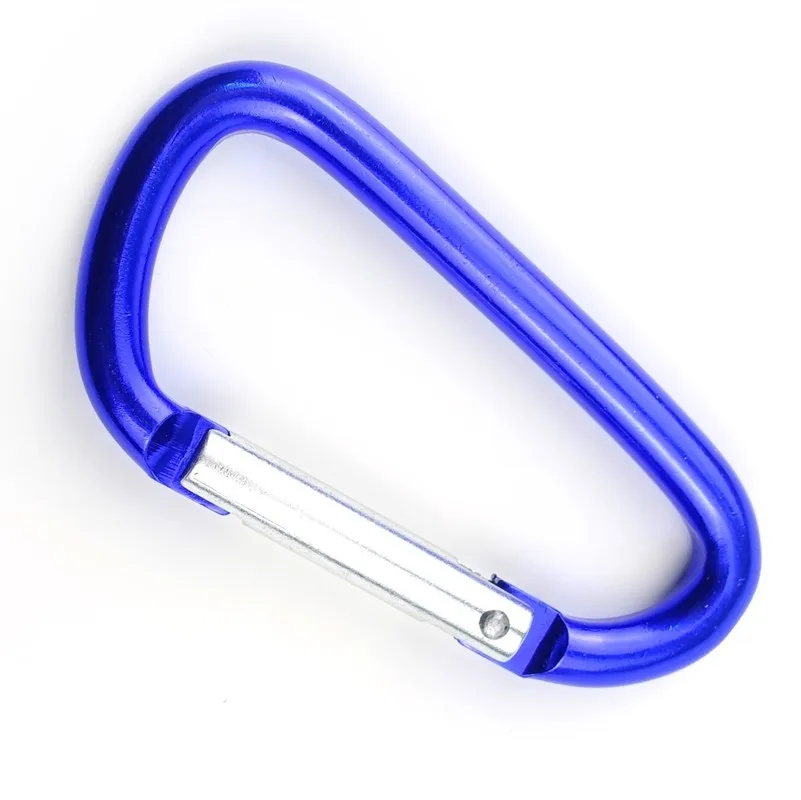 

8mm Carabiner Spring Snap Hook Spring Link Hook Clip Hook D-ring Snap Hook Aluminum Backpack Hanging Keychain Not for Climbing