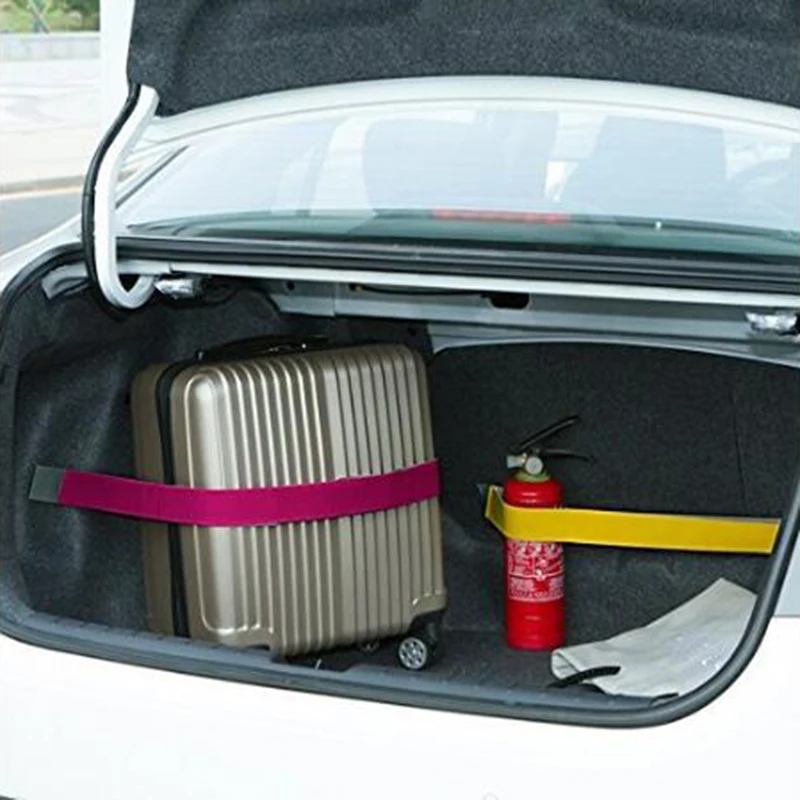 

Car Styling Fire Extinguisher Bandage Vehicle Trunk Fixed Belt Bracket Sticker Straps Strong Magic Tape Suitable for All Cars