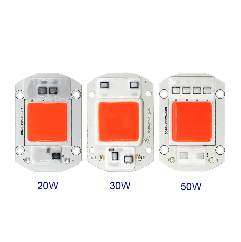 AC 110V 220V LED COB Lamp Chip 20W 30W 50W 100W 150W Full Spectrum LED Plant Grow Light Driverless Smart IC DIY LED Floodlights (5)
