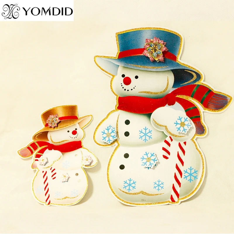 Christmas snowman stickers Small & Large size snowman sticker for Home
