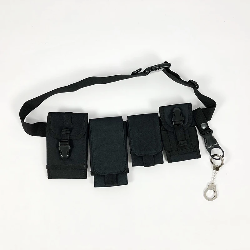 Хип-хоп нагрудная сумка для мужчин черная модная уличная нагрудная сумка поясная сумка мульти-карман дорожная сумка для телефона поясная сумка - Цвет: black