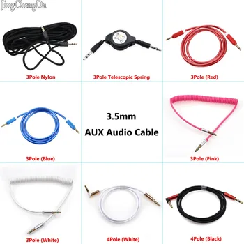 

JCD 1pcs Aux Cable 3.5mm to 3.5 mm Male to Male Jack Auto Car Audio Cable For Cellphone Car Computer MP3 MP4 speaker