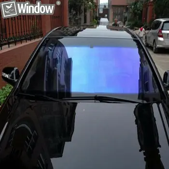

55%VLT Chameleon Car Side Window Film Car Stying Window Tint Adhesive Sticker Foil UV Proof Solar Protection film 0.5x20m