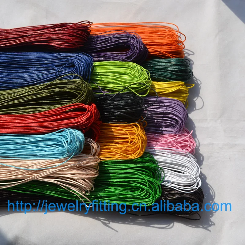 Cut Price Necklace Finding Cord-Rope Handcraft-Accessories Jewelry-Wire 1mm Bracelet Waxed Cotton 1453258228