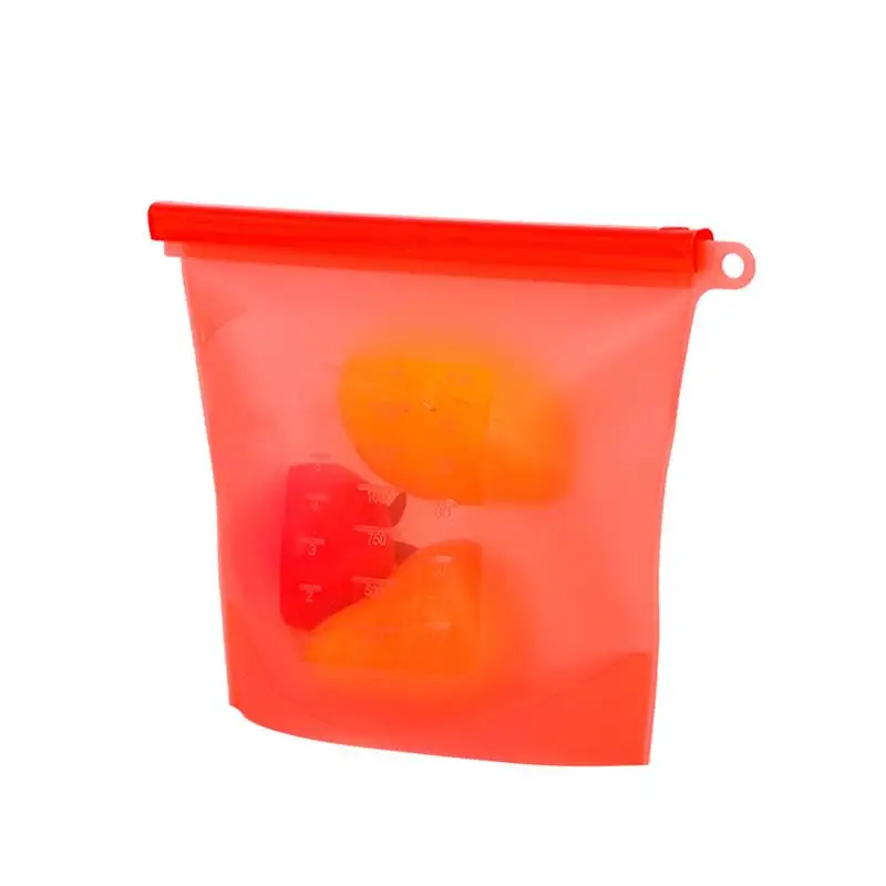 

1500ml Silicone Food Preservation Bag Reusable Kitchen Sealed Storage Bags Refrigerator Ziplock Pouch