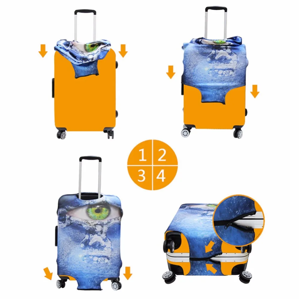 Cover Case Thick Elastic Luggage Protective Covers Zipper Suit For 18-32 inch Trunk Case Travel Bags cover for suitcase