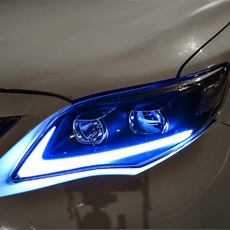 Hlxg 2 шт. автомобильный Стайлинг Головной фонарь чехол для Toyota Corolla фары 2011