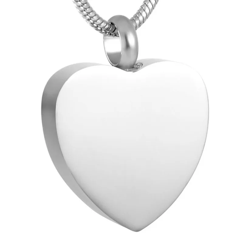 Silver Человек/прах питомца Keepsake кремационные украшения погребальная урна медальон персонализированные пепла мемориальные украшения из нержавеющей стали - Окраска металла: Silver