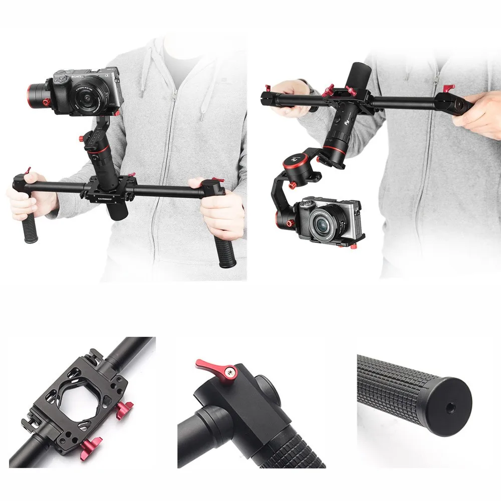EACHSHOT DH 1 двойной ручкой карданный захват ручной Руль кронштейн для Zhiyun 2 крана V2