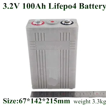 

4Pcs/Lot 3.2V 100Ah LiFePO4 Battery 300A Discharge Rate For Electric scooter EV Solar System Lithium Battery 100AH Free Shipping